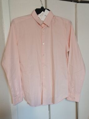 Theory Men's Light Pink Dress Shirt
